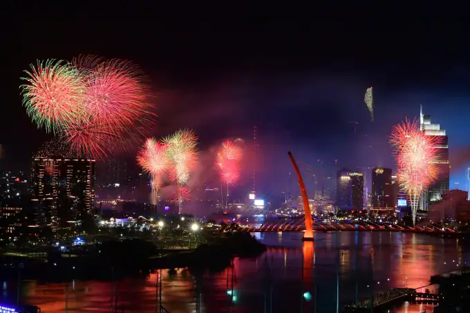 호찌민시, 건국 80주년 기념 4곳서 불꽃놀이 개최