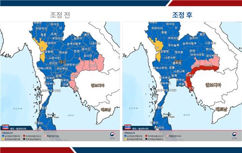 정부, 태국-캄보디아 접경 지역에 '철수 권고' 발령