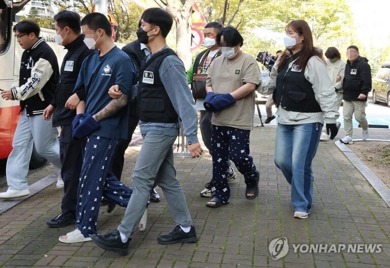 캄보디아 송환 보이스피싱 조직원들 말맞추기 정황