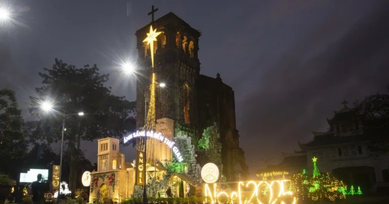 라방 성당 크리스마스 풍경