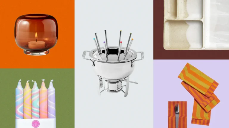 레트로 퐁듀 파티 집에서 열기