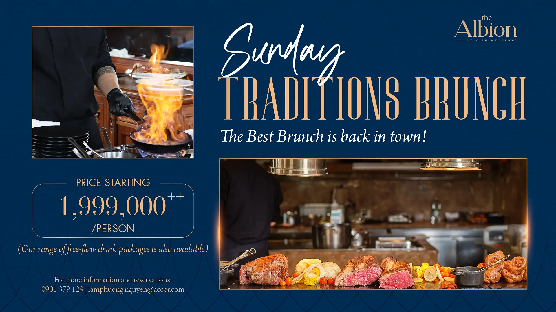 커크 웨스트아웨이의 일요일 전통 브런치 @ 알비온