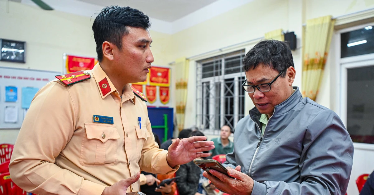 하노이 시민, 330만 대 차량 정보 신고 완료, 경찰 데이터 정리 박차