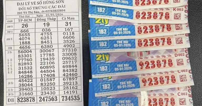 떠이닌 복권 당첨자, 호찌민시 추첨 1등 80억 동 수령