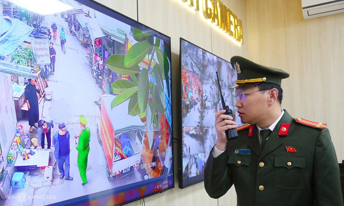 하노이 경찰, AI 카메라로 인도 점거 단속…'1분 원칙' 적용