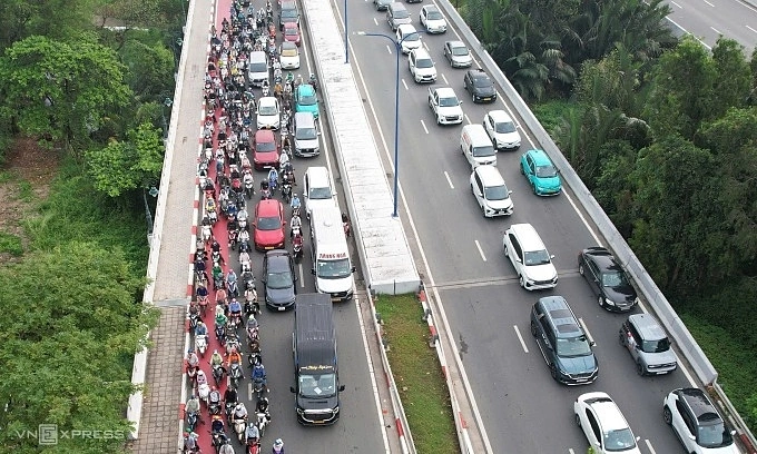 호찌민시, 자전거 전용 도로에 오토바이 단속
