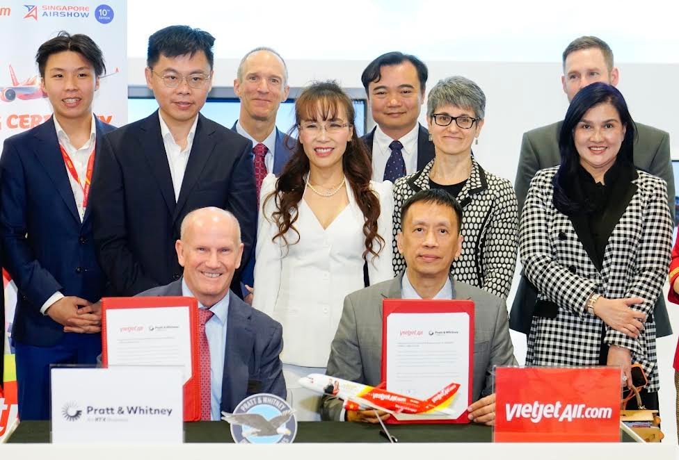 비엣젯 항공(Vietjet Air), 프랫 앤 휘트니(Pratt & Whitney)와 엔진 44대분 추가 주문