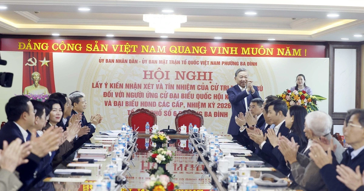 또 럼(To Lam) 총비서, 제16대 국회의원 후보 출마 신임 투표서 100% 찬성 획득