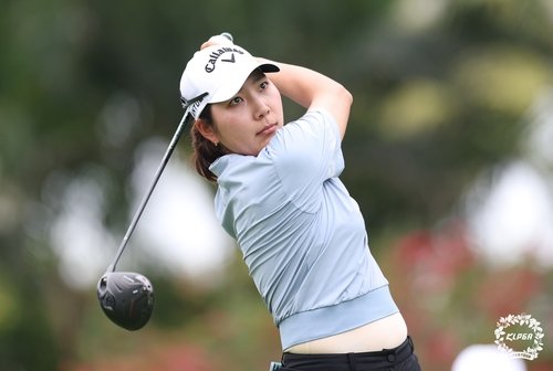 스크린골프 8승 박단유, KLPGA 시즌 개막전 첫날 단독 선두