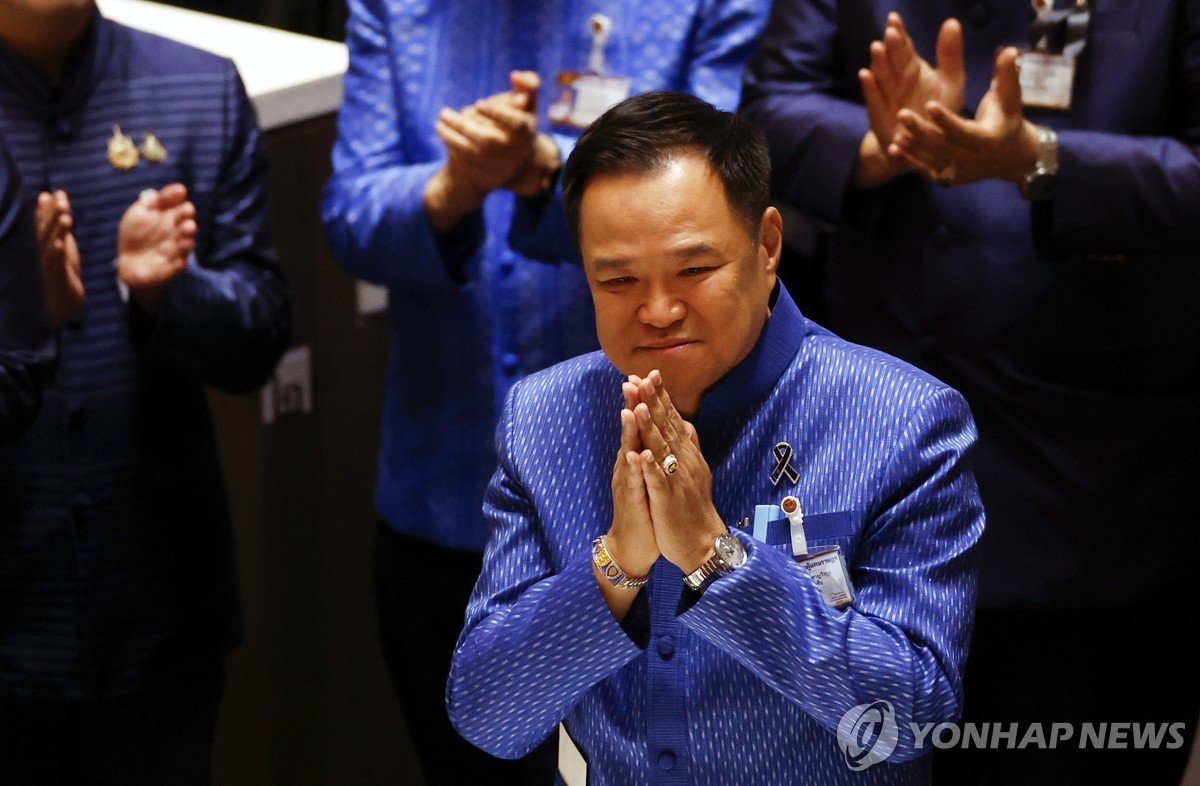 아누틴 태국총리, 재선 성공…탁신 이후 20년만에 연임 총리