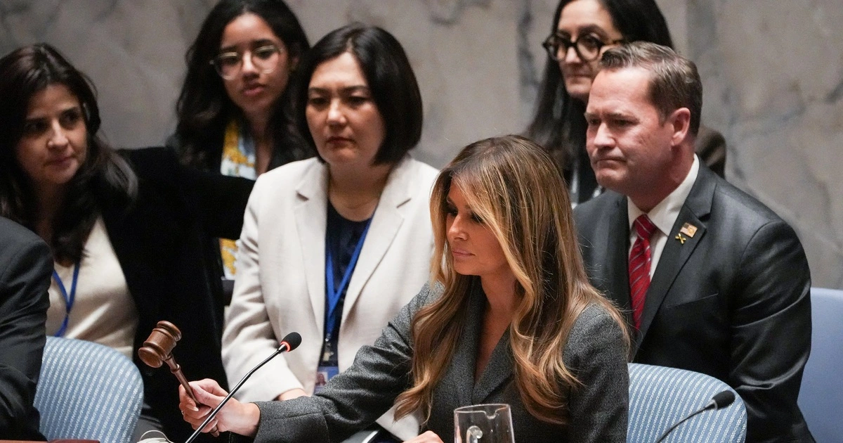 멜라니아 트럼프, 사상 첫 유엔 안보리 회의 주재… 이란은 '위선' 비난