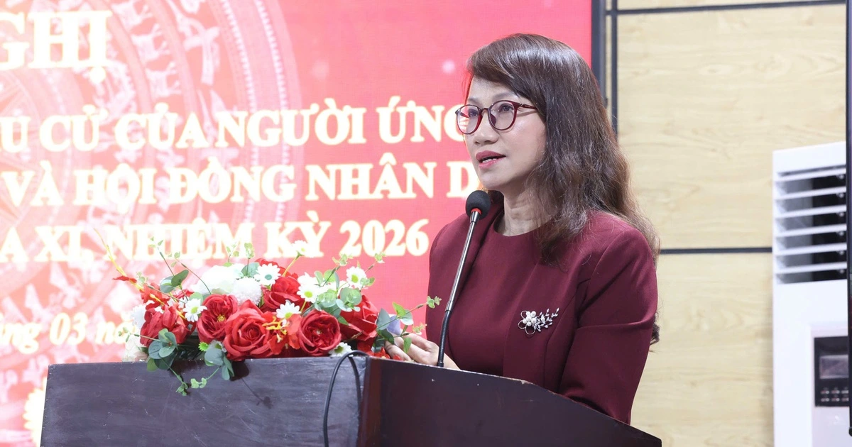 응우옌 티 타인 마이 호찌민 국립대 총장, 국회의원 후보로 유권자 간담회 참석