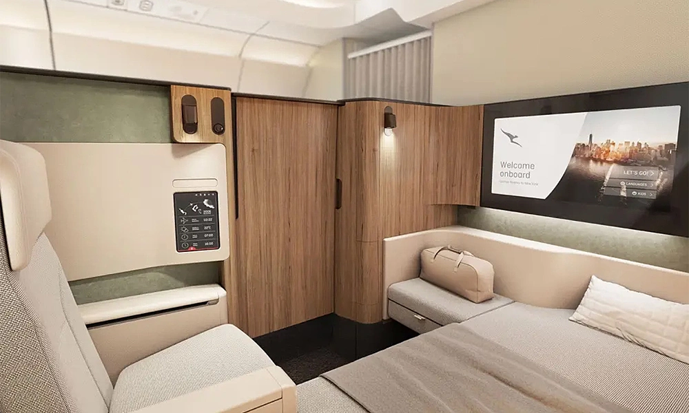 22시간 '지구 반바퀴' 무착륙 직항… 콴타스항공, 세계 최장 노선 A350 내부 공개