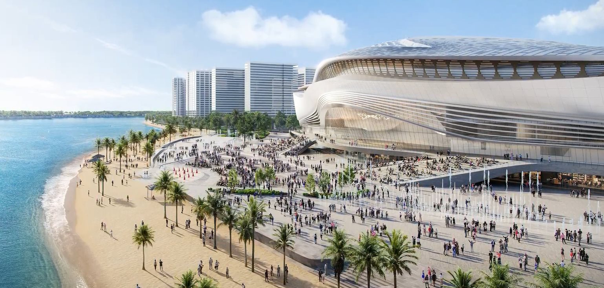 껀저 해상 신도시 '블루 웨이브 극장', 동남아 최대 규모로 들어선다