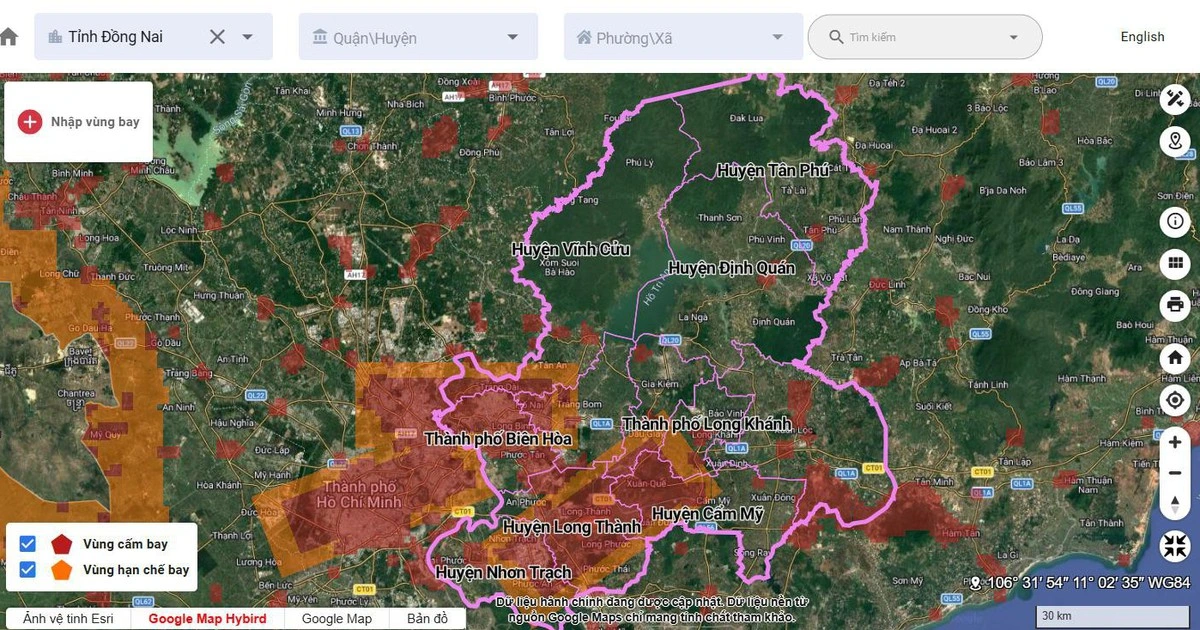 동남아 최대 허브 롱탄 공항 주변 '드론 금지'… 동나이성, 무허가 비행 엄중 처벌