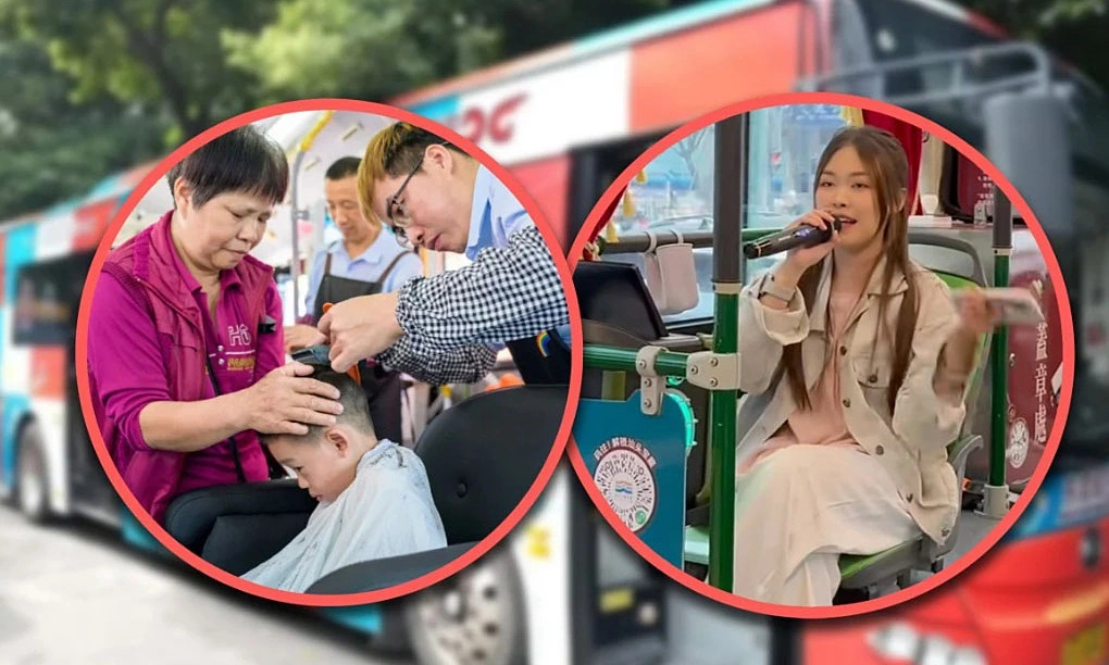 버스에서 딤섬 먹고 노래까지... 중국 남부 '시티 버스' 열풍