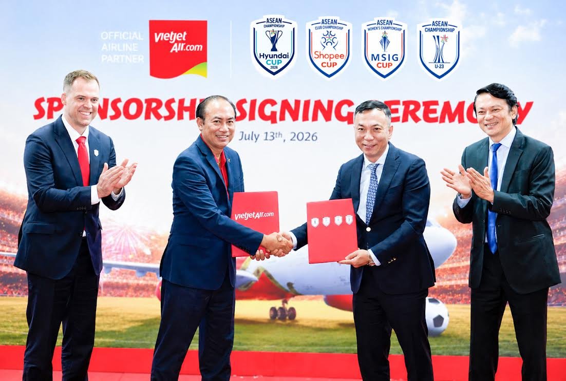 비엣젯·비끼디지털뱅크, 아세안 축구대회 공식 파트너 선정