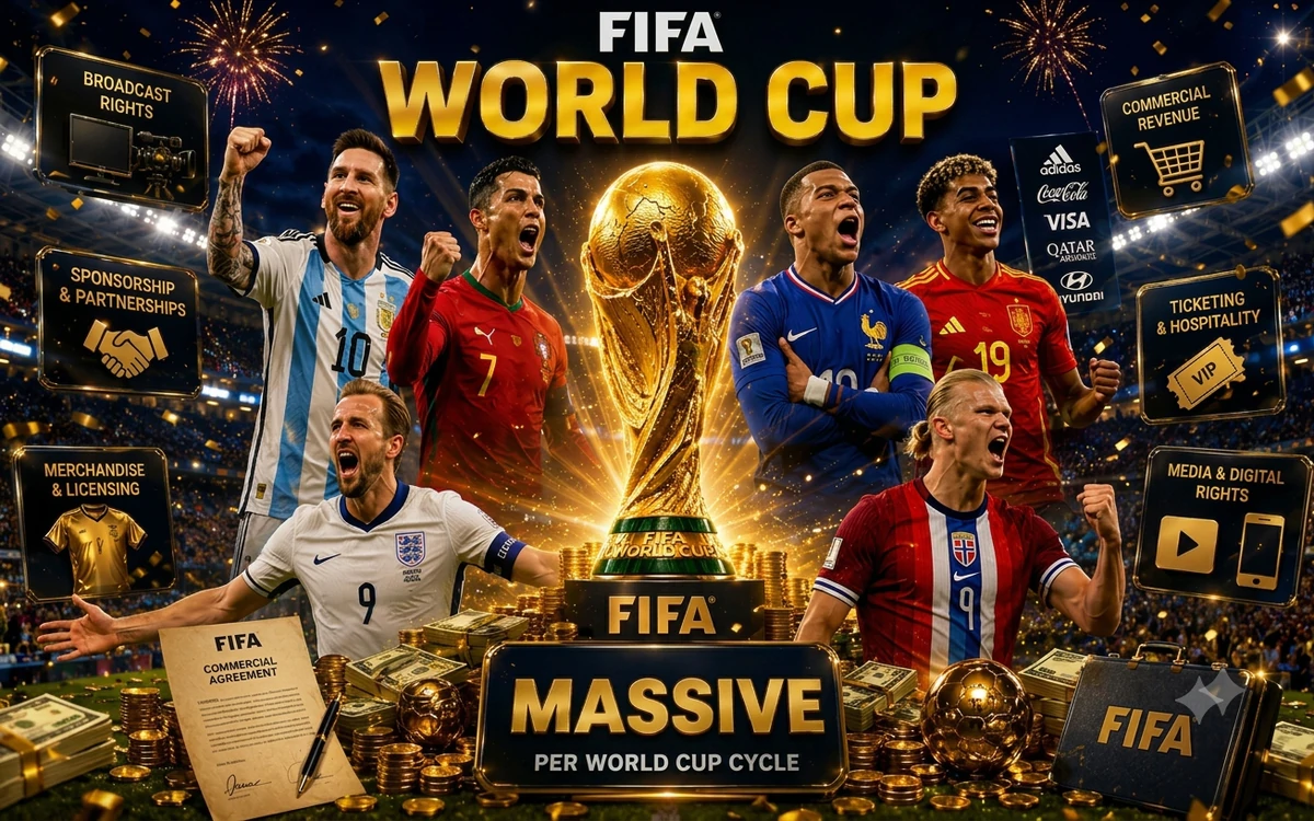 FIFA, 메시·호날두·음바페 땀 흘리는 사이 수익 3배 급증