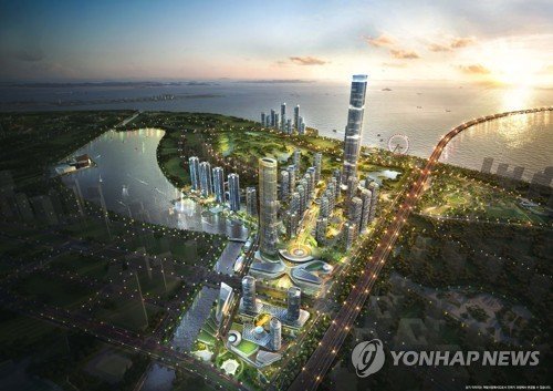 송도 랜드마크 타워, 420m→330~340m로 높이 하향 추진