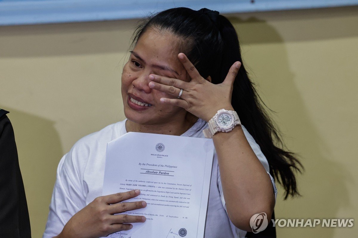인도네시아 사형수 필리핀 여성, 16년 만에 사면·석방