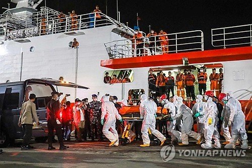 인도네시아 여객선 침몰 사망자 20명으로 증가…115명 실종