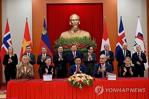 베트남·유럽자유무역연합, FTA 체결…공식협상 시작 14년만