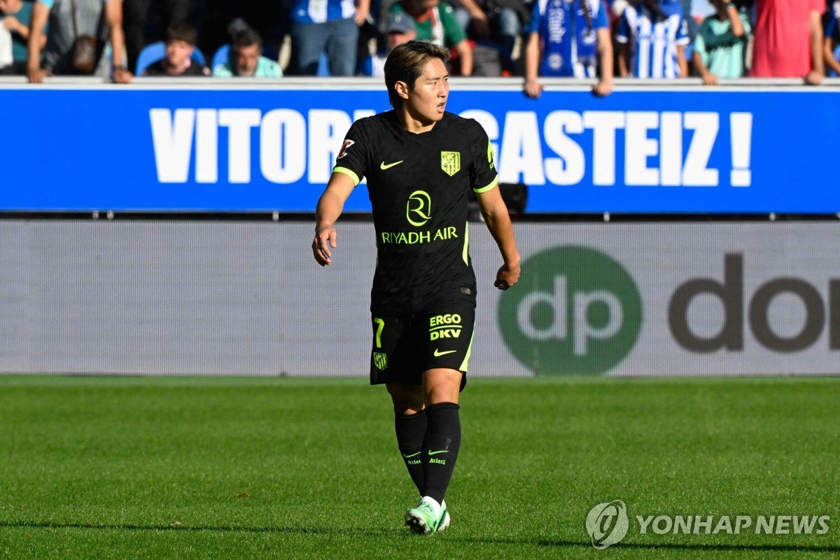 이강인, 교체 출전 33분…아틀레티코, 알라베스 2-1 격파 4연승